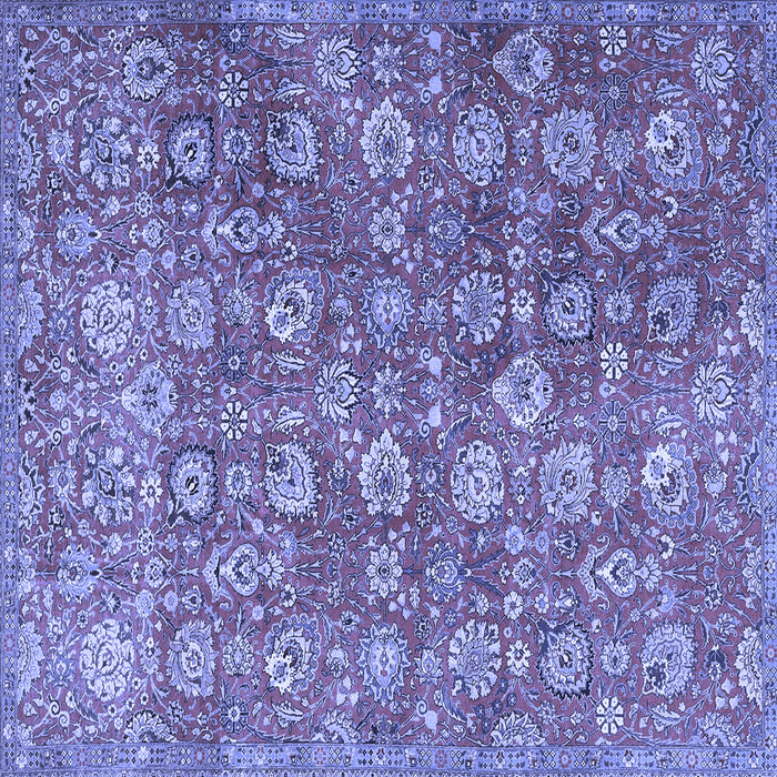 Square Persian Blue Traditional Rug, tr4532blu