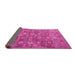 Sideview of Persian Pink Traditional Rug, tr4532pnk