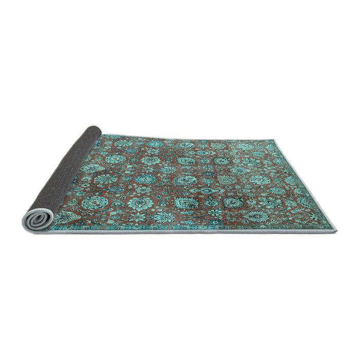 Sideview of Persian Light Blue Traditional Rug, tr4532lblu
