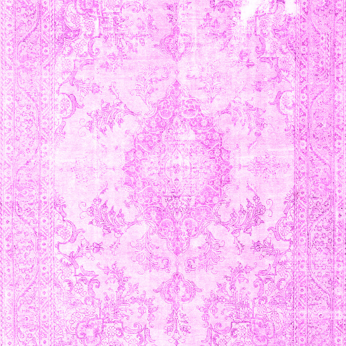 Machine Washable Persian Pink Traditional Rug, wshtr4533pnk
