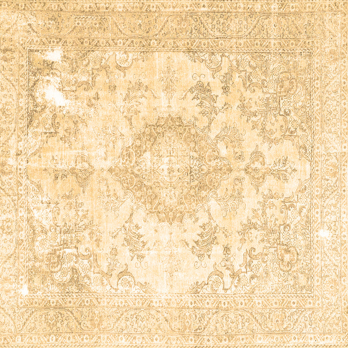 Square Persian Brown Traditional Rug, tr4533brn