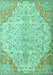 Persian Turquoise Traditional Rug, tr4534turq