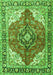 Medallion Green Traditional Rug, tr4535grn