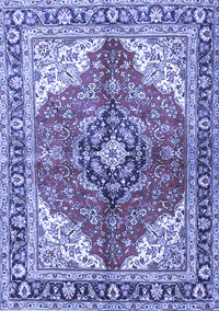 Medallion Blue Traditional Rug, tr4535blu