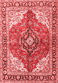 Medallion Red Traditional Rug, tr4535red