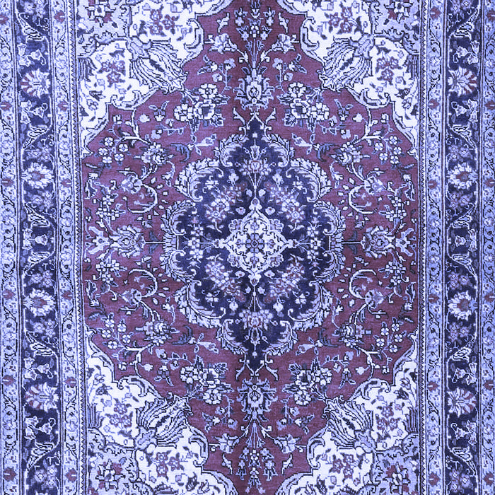 Medallion Blue Traditional Rug, tr4535blu