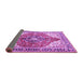 Sideview of Medallion Purple Traditional Rug, tr4535pur