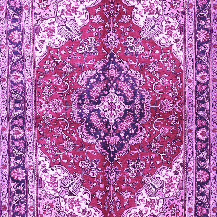 Machine Washable Medallion Purple Traditional Area Rugs, wshtr4535pur