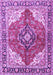 Medallion Purple Traditional Rug, tr4535pur