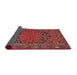 Sideview of Traditional Rust Pink Persian Rug, tr4536