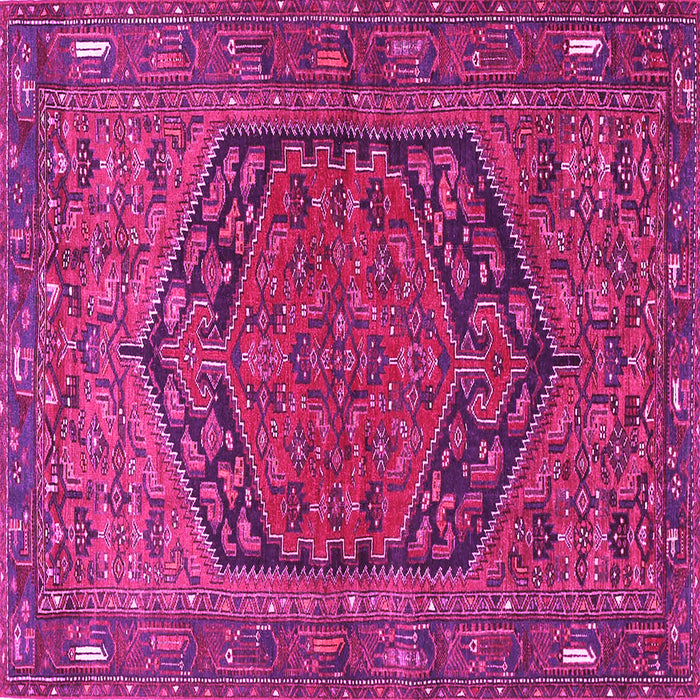 Square Persian Pink Traditional Rug, tr4536pnk