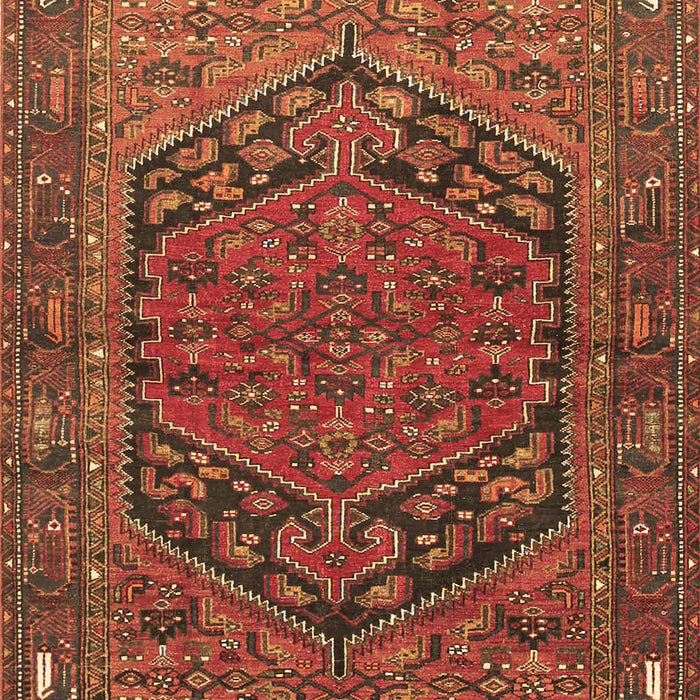 Machine Washable Persian Brown Traditional Rug, wshtr4536brn