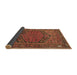 Sideview of Persian Brown Traditional Rug, tr4536brn