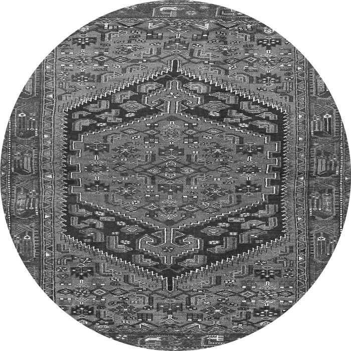 Machine Washable Persian Gray Traditional Rug, wshtr4536gry