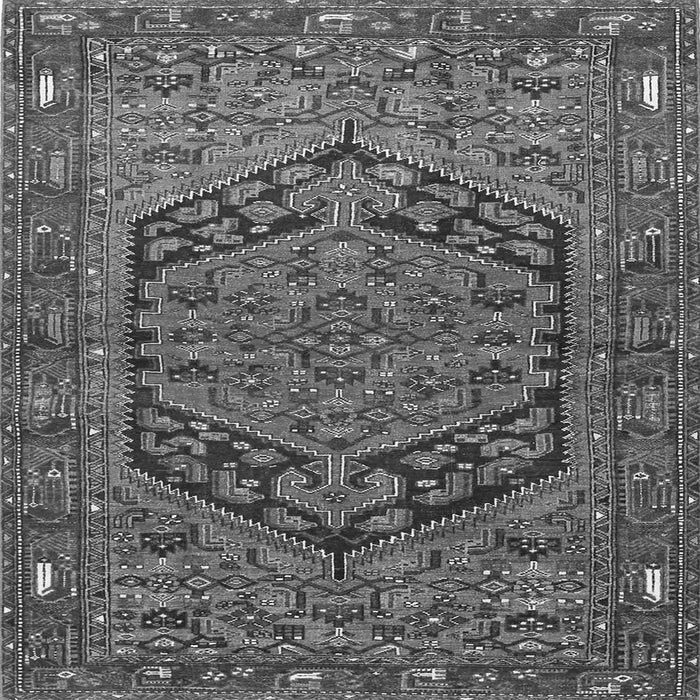 Serging Thickness of Persian Gray Traditional Rug, tr4536gry