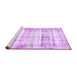 Sideview of Machine Washable Persian Purple Traditional Area Rugs, wshtr4537pur