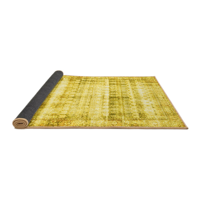 Sideview of Persian Yellow Traditional Rug, tr4537yw