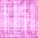 Square Persian Pink Traditional Rug, tr4537pnk