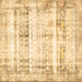 Square Persian Brown Traditional Rug, tr4537brn