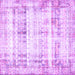 Square Persian Purple Traditional Rug, tr4537pur