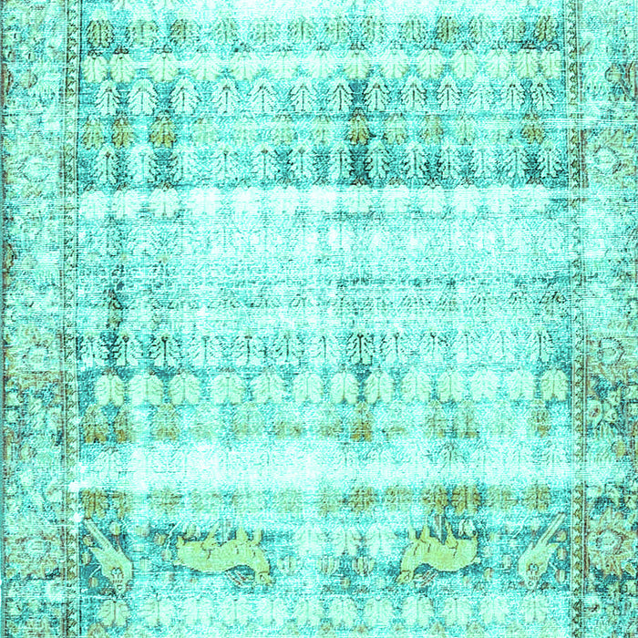 Persian Turquoise Traditional Rug, tr4537turq