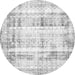 Square Persian Gray Traditional Rug, tr4537gry