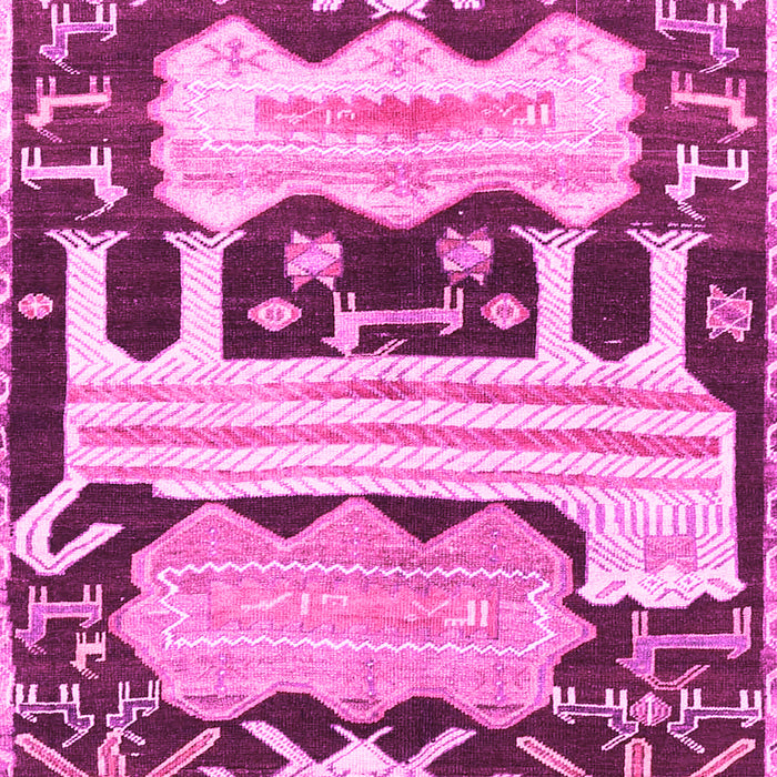 Machine Washable Persian Pink Traditional Rug, wshtr4538pnk
