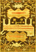 Machine Washable Persian Yellow Traditional Rug, wshtr4538yw