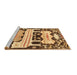 Sideview of Machine Washable Persian Brown Traditional Rug, wshtr4538brn