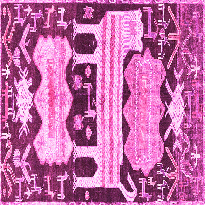 Square Persian Pink Traditional Rug, tr4538pnk