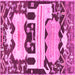 Square Persian Pink Traditional Rug, tr4538pnk