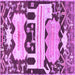 Square Persian Purple Traditional Rug, tr4538pur