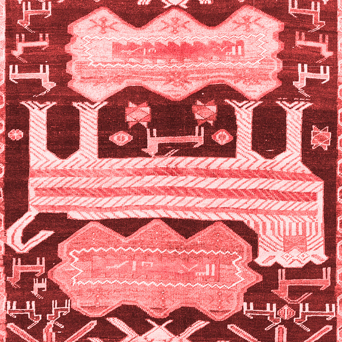 Machine Washable Persian Red Traditional Rug, wshtr4538red