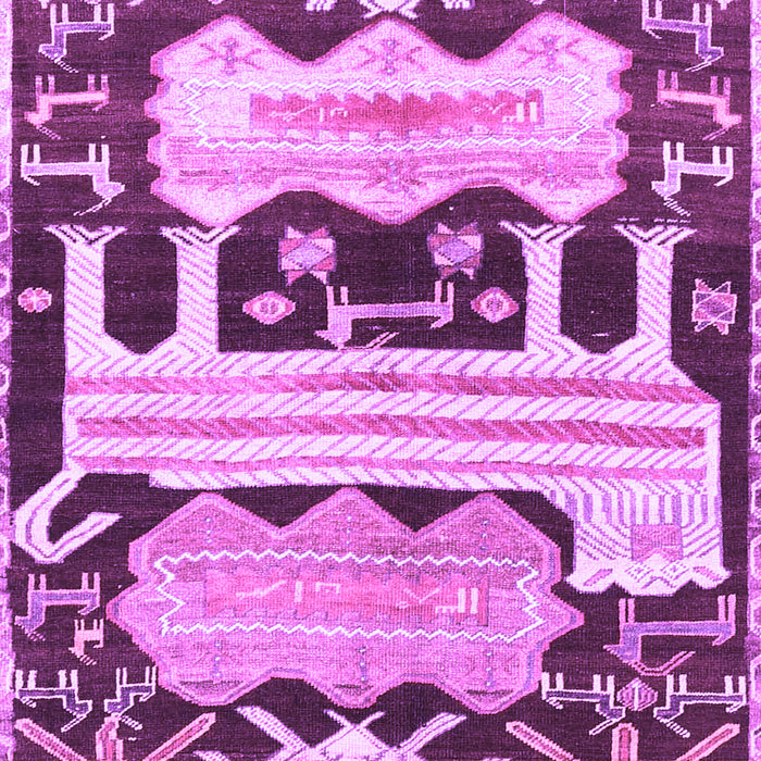 Machine Washable Persian Purple Traditional Area Rugs, wshtr4538pur