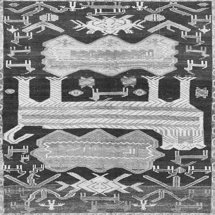 Serging Thickness of Persian Gray Traditional Rug, tr4538gry