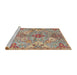 Sideview of Machine Washable Traditional Sienna Brown Rug, wshtr4539