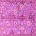 Square Persian Pink Traditional Rug, tr4539pnk