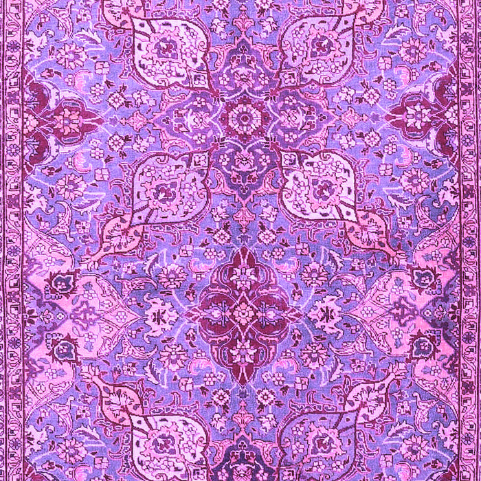Machine Washable Persian Purple Traditional Area Rugs, wshtr4539pur