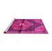 Sideview of Machine Washable Persian Pink Traditional Rug, wshtr453pnk