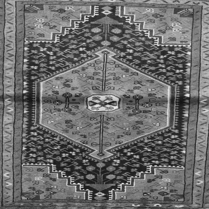 Serging Thickness of Persian Gray Traditional Rug, tr453gry