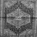Serging Thickness of Persian Gray Traditional Rug, tr453gry