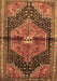 Machine Washable Persian Brown Traditional Rug, wshtr453brn