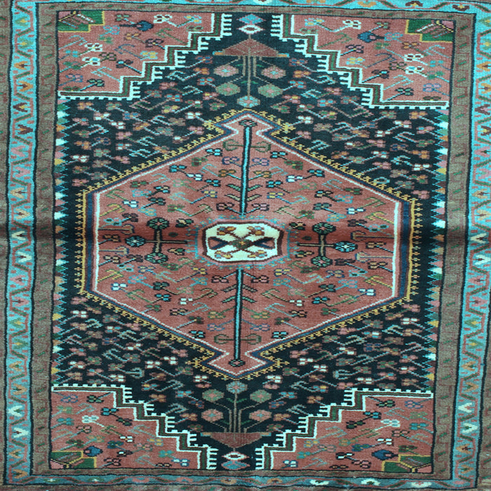 Square Persian Light Blue Traditional Rug, tr453lblu