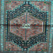 Square Persian Light Blue Traditional Rug, tr453lblu