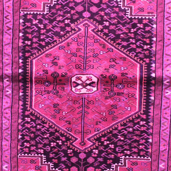 Machine Washable Persian Pink Traditional Rug, wshtr453pnk
