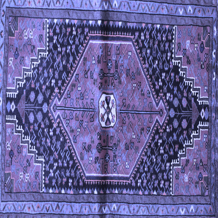 Square Persian Blue Traditional Rug, tr453blu