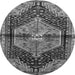 Square Persian Gray Traditional Rug, tr453gry