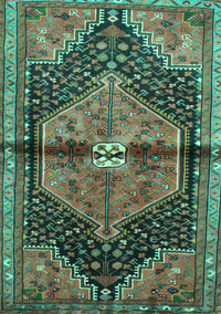 Persian Turquoise Traditional Rug, tr453turq