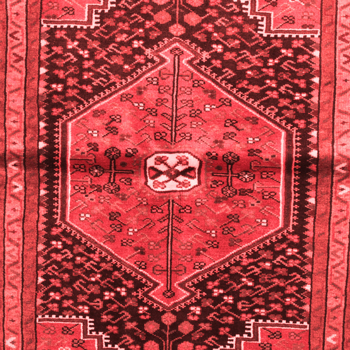 Machine Washable Persian Red Traditional Rug, wshtr453red