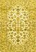 Machine Washable Persian Yellow Traditional Rug, wshtr4540yw